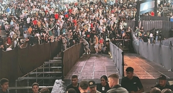 Rampa desaba e deixa cerca de 25 feridos em festival de música no estádio Serra Dourada, em Goiânia